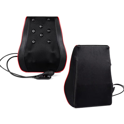 Airbag Neck & Back Massage Pillow – Kneading Lumbar Support Cushion for Chair & Car