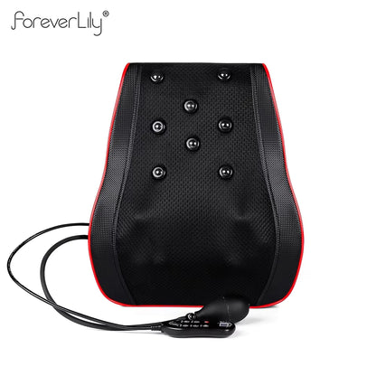 Airbag Neck & Back Massage Pillow – Kneading Lumbar Support Cushion for Chair & Car